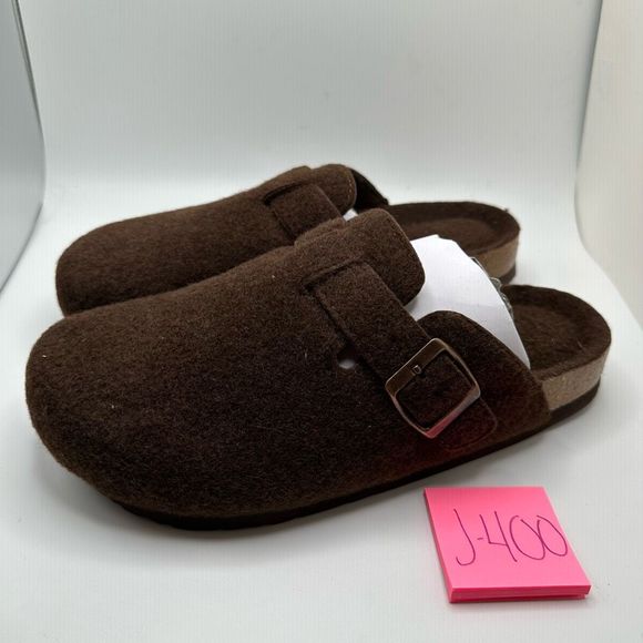 CUSHIONAIRE Womens Clog 8 BROWN WOOL - Picture 3 of 7